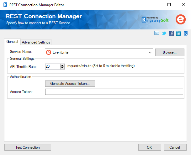 SSIS REST Eventbrite Connection Manager
